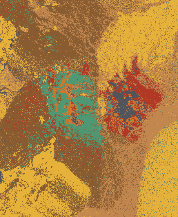 Candidate mineral map from the product fuse